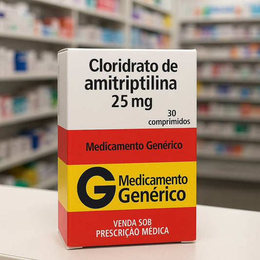 Cloridrato de amitriptilina 25mg 30 comprimidos