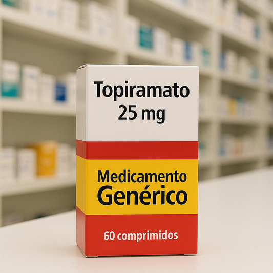 Topiramato 25mg 60 comprimidos