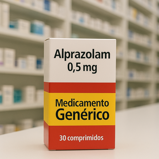 Alprazolam 0,5mg 30 comprimidos
